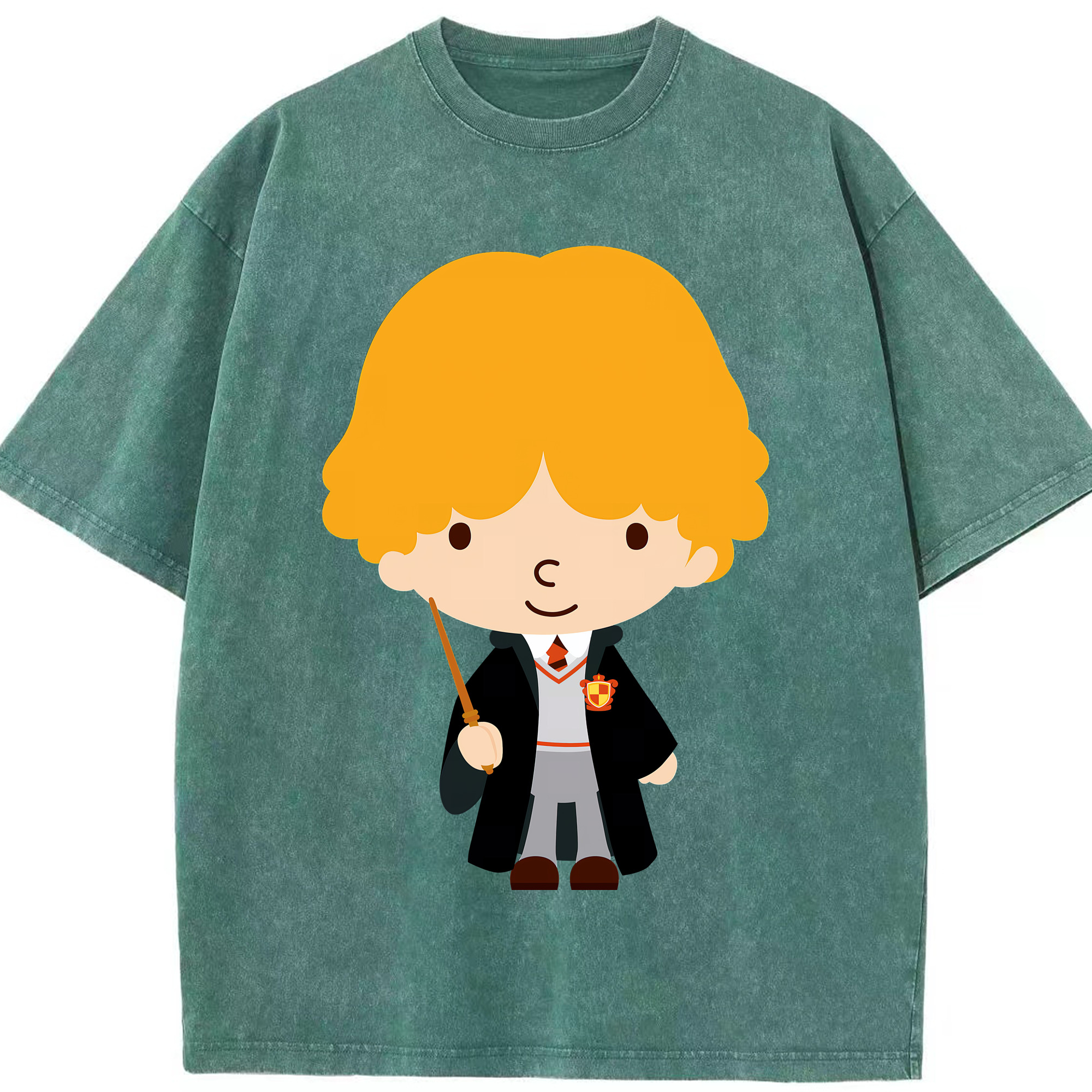 （画像用） Harry Potter ハリー・ポッターシリーズ 綿100% ヴィンテージ風 半袖Tシャツ（フロントプリント）